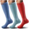 BULLIANT Compression Socks 3Pairs-15-20mmHg Circulation Support Men Women Hiking Sports Recovery-Upgraded Wicking Tech(3pairs-3 Color Mixed7964)