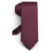 BULLIANT Men Neckties,Solid Color Neckties Texture for Gift Men Dress 58″ x 3.2″(Burgundy7632)
