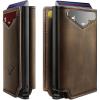 BULLIANT Men Wallet Leather Wallet Card Holders Money Clip for Men 10Cards-Magnetic Flip on Metal Case(Coffee6227)