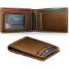 BULLIANT Men Wallet,Slim Leather Wallet Money Clip Magnetic Closure Simplifed Bill Folder 10Cards RFID Blocking 4.3″×3″(Tiger Eye8466)