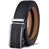 BULLIANT Men’s Belt,Slide Ratchet Belt Adjsutable For Men Suit Casual Jeans Gift Boxed,Trim To Fit(Black1)
