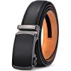 BULLIANT Men’s Belt,Slide Ratchet Belt Adjsutable For Men Suit Casual Jeans Gift Boxed,Trim To Fit(Black184)
