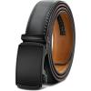 BULLIANT Men’s Belt,Slide Ratchet Belt Adjsutable For Men Suit Casual Jeans Gift Boxed,Trim To Fit(Dark Gray8204)