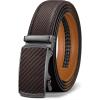 BULLIANT Men’s Belt,Slide Ratchet Belt Adjsutable For Men Suit Casual Jeans Gift Boxed,Trim To Fit(Deep Brown2486)