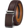 BULLIANT Men’s Belt,Slide Ratchet Belt Adjsutable For Men Suit Casual Jeans Gift Boxed,Trim To Fit(Deep Brown401)