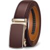 BULLIANT Men’s Belt,Slide Ratchet Belt Adjsutable For Men Suit Casual Jeans Gift Boxed,Trim To Fit(Light Brown233)