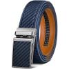 BULLIANT Men’s Belt,Slide Ratchet Belt Adjsutable For Men Suit Casual Jeans Gift Boxed,Trim To Fit(Purplish Blue2925)