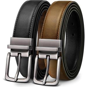 BULLIANT Men’s Belt,Reversible Belt Adjustable For Gift Men 1.25”-Cut For Fit-2 Sides in 1 Belt(Not 2)(Black/Retro Brown4129)