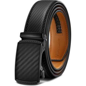 BULLIANT Men’s Belt,Slide Ratchet Belt Adjsutable For Men Suit Casual Jeans Gift Boxed,Trim To Fit(Black231)