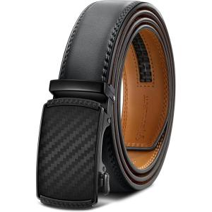 BULLIANT Men’s Belt,Slide Ratchet Belt Adjsutable For Men Suit Casual Jeans Gift Boxed,Trim To Fit(Dark Gray8199)