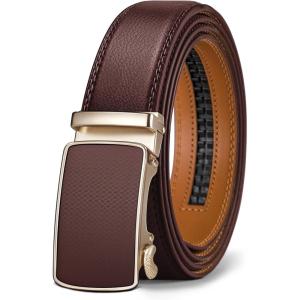BULLIANT Men’s Belt,Slide Ratchet Belt Adjsutable For Men Suit Casual Jeans Gift Boxed,Trim To Fit(Light Brown233)