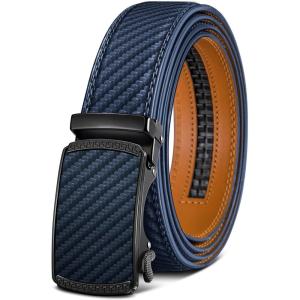 BULLIANT Men’s Belt,Slide Ratchet Belt Adjsutable For Men Suit Casual Jeans Gift Boxed,Trim To Fit(Purplish Blue 2827)