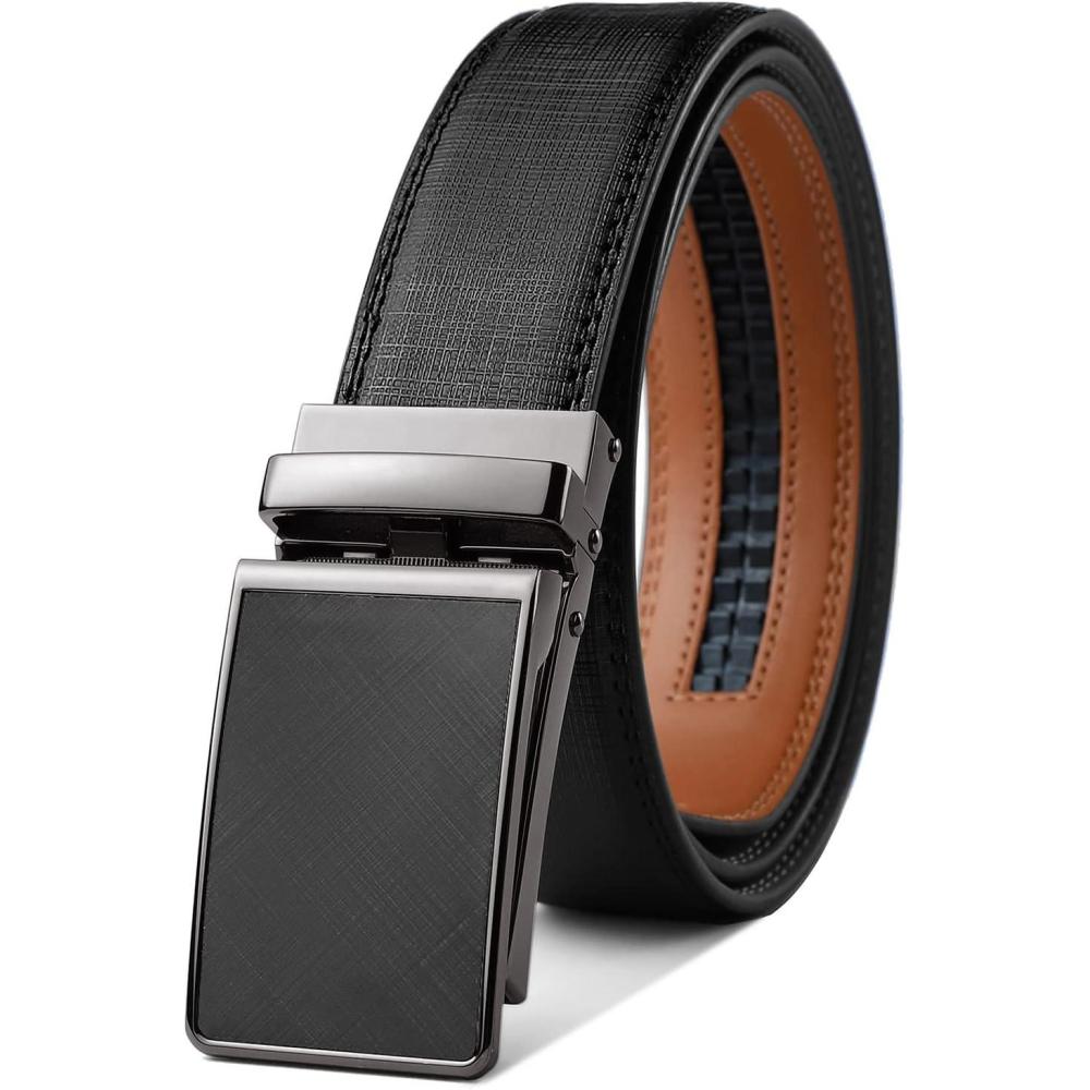 imageBULLIANT Mens BeltBrand Ratchet Belt Of Genuine Leather For Gift Men DressSize CustomizedBlack1264