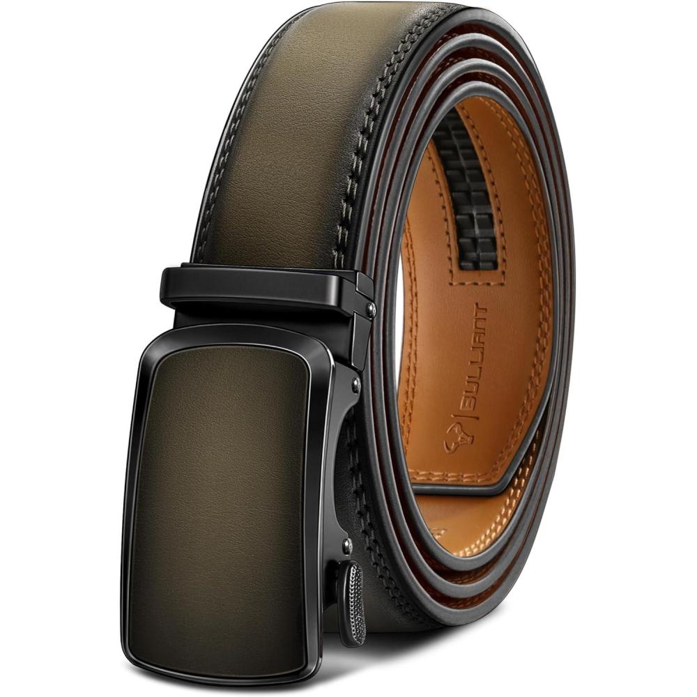 imageBULLIANT Mens BeltBrand Ratchet Belt Of Genuine Leather For Gift Men DressSize CustomizedElmwood6306