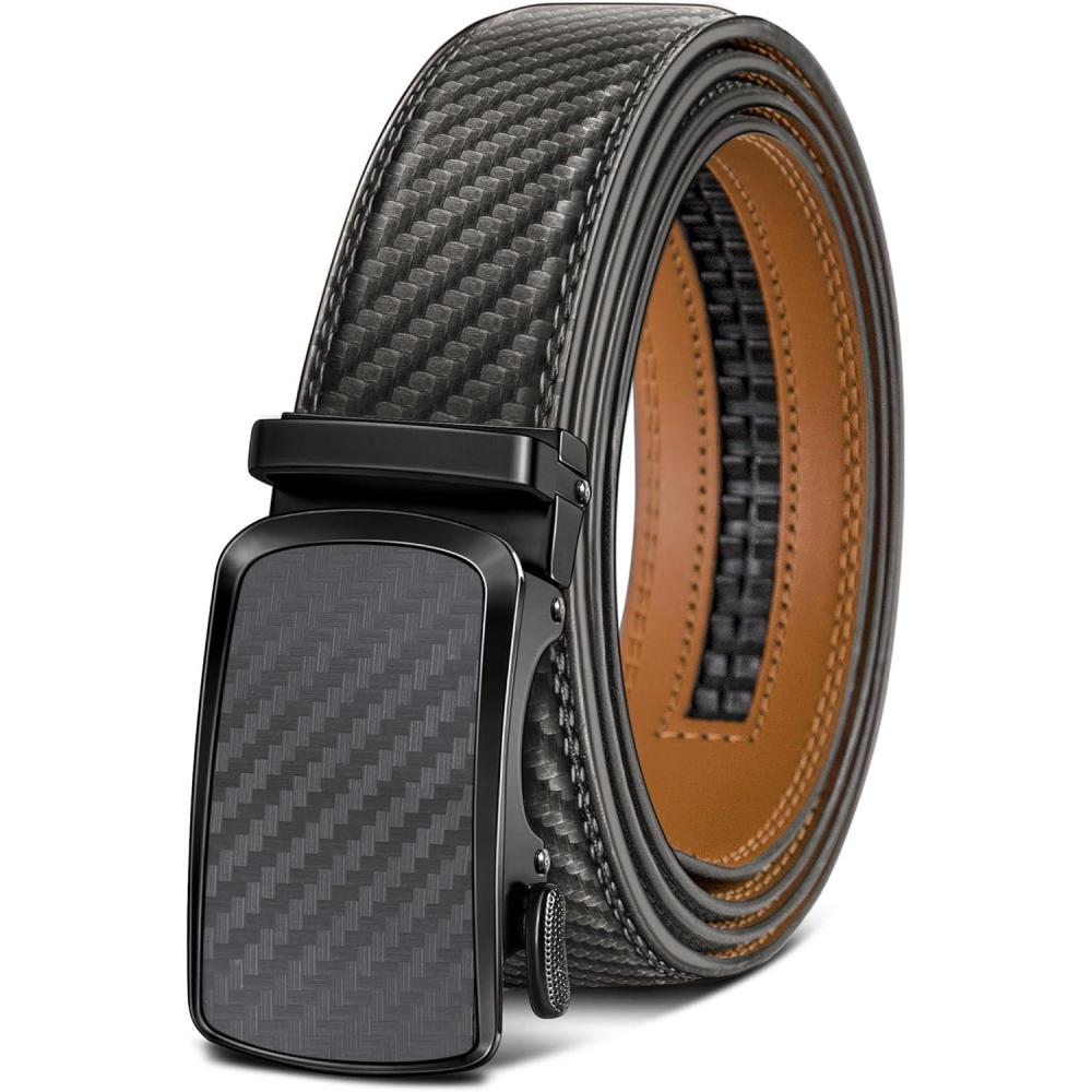 imageBULLIANT Mens BeltBrand Ratchet Belt Of Genuine Leather For Gift Men DressSize CustomizedSacred Grey4456