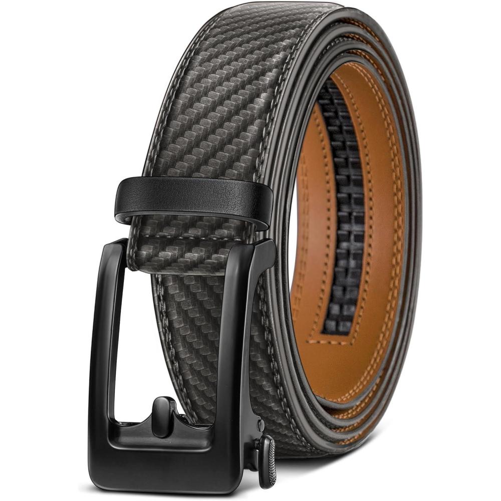 imageBULLIANT Mens Ratchet Belt NontrimmableClick Belt Adjustable for Men Gift Lightweight 1 38quotSacred Grey7820