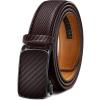 BULLIANT Men’s Ratchet Belt Nontrimmable-Click Belt Adjustable for Men Gift Lightweight 1 3/8″(Deep Brown7775)