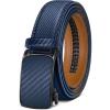 BULLIANT Men’s Ratchet Belt Nontrimmable-Click Belt Adjustable for Men Gift Lightweight 1 3/8″(Purplish Blue4245)