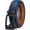 BULLIANT Men’s Ratchet Belt Nontrimmable-Click Belt Adjustable for Men Gift Lightweight 1 3/8″(Purplish Blue7821)