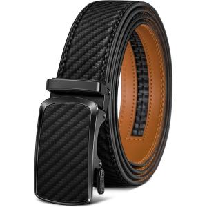 BULLIANT Men’s Belt,Brand Ratchet Belt Of Genuine Leather For Gift Men Dress,Size Customized(Black4452)