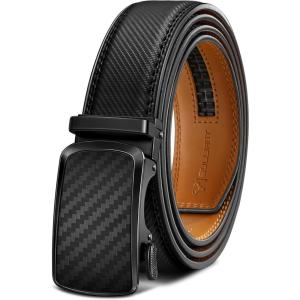 BULLIANT Men’s Belt,Brand Ratchet Belt Of Genuine Leather For Gift Men Dress,Size Customized(Black6326)