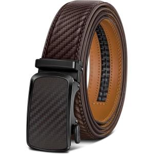 BULLIANT Men’s Belt,Brand Ratchet Belt Of Genuine Leather For Gift Men Dress,Size Customized(Deep Brown4455)