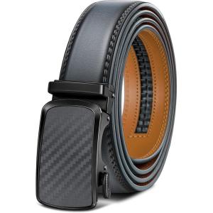 BULLIANT Men’s Belt,Brand Ratchet Belt Of Genuine Leather For Gift Men Dress,Size Customized(Sacred Grey/Black4532)