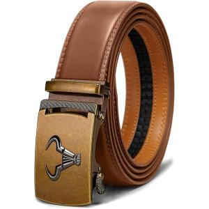 BULLIANT Men’s Belt,Brand Ratchet Belt Of Genuine Leather For Gift Men Dress,Size Customized(Tawny1510)