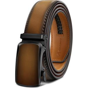 BULLIANT Men’s Belt,Brand Ratchet Belt Of Genuine Leather For Gift Men Dress,Size Customized(Tawny6305)