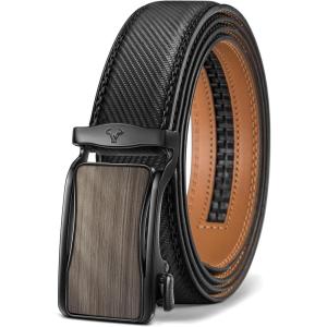 BULLIANT Men’s Ratchet Belt Nontrimmable-Click Belt Adjustable for Men Gift Lightweight 1 3/8″(Black4236)