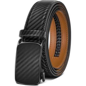 BULLIANT Men’s Ratchet Belt Nontrimmable-Click Belt Adjustable for Men Gift Lightweight 1 3/8″(Black4243)