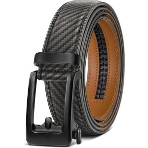 BULLIANT Men’s Ratchet Belt Nontrimmable-Click Belt Adjustable for Men Gift Lightweight 1 3/8″(Sacred Grey7820)