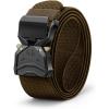 BULLIANT Men Belt,Tacitcal Holster Web Adjustable Belt Stretch Fit Quickly Release For Outdoor Duty,Cut For Fit(Wood Thrush7795)