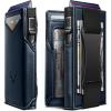 BULLIANT Men Wallet Gift Boxed,Slim Front Pocket Wallet Money Clip Card Holder 3.8″x2.7″,Pop-up Access(Purplish Blue2718)