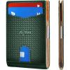 BULLIANT Slim Wallet Men, Leather Wallet Front Pocket Card Holders for Gift Men 3″X4.3″(Dark Green8505)