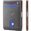 BULLIANT Slim Wallet Men, Leather Wallet Front Pocket Card Holders for Gift Men 3″X4.3″(Gray1801)