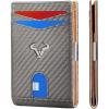 BULLIANT Slim Wallet Men, Leather Wallet Front Pocket Card Holders for Gift Men 3″X4.3″(Gray1959)