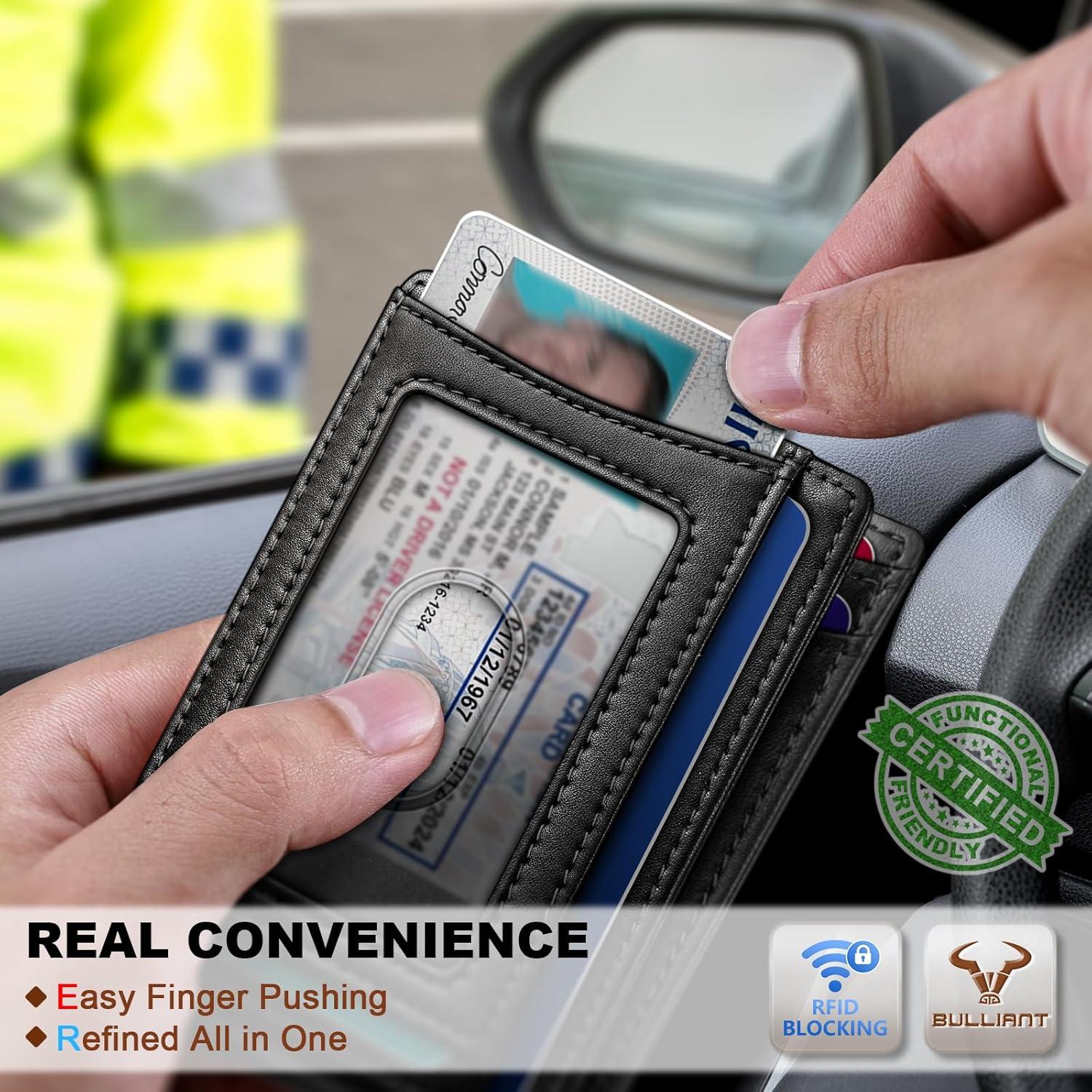 image:imageBULLIANT Men Airtag WalletSlim Wallet RFID Blocken for Gift Men 11CardsSeamless Apple Airtag CompatibleBlack7870