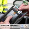 BULLIANT Men Airtag Wallet,Slim Wallet Money Clip Card Holder Magnetic Closure 12 Cards in Front Pocket RFID Blocking(Black6271)