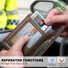 BULLIANT Men Airtag Wallet,Slim Wallet Money Clip Card Holder Magnetic Closure 12 Cards in Front Pocket RFID Blocking(Coffee6270)