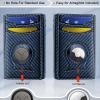 BULLIANT Men Airtag Wallet,Slim Wallet Money Clip Card Holder Magnetic Closure 12 Cards in Front Pocket RFID Blocking(Purplish Blue8154)