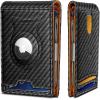 BULLIANT Men Airtag Wallet,Slim Wallet RFID Blocken for Gift Men 11Cards-Seamless Apple Airtag Compatible(Black7867)