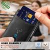 BULLIANT Men Airtag Wallet,Slim Wallet RFID Blocken for Gift Men 11Cards-Seamless Apple Airtag Compatible(Black7870)