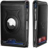 BULLIANT Men Airtag Wallet,Slim Wallet RFID Blocken for Gift Men 11Cards-Seamless Apple Airtag Compatible(Black7870)