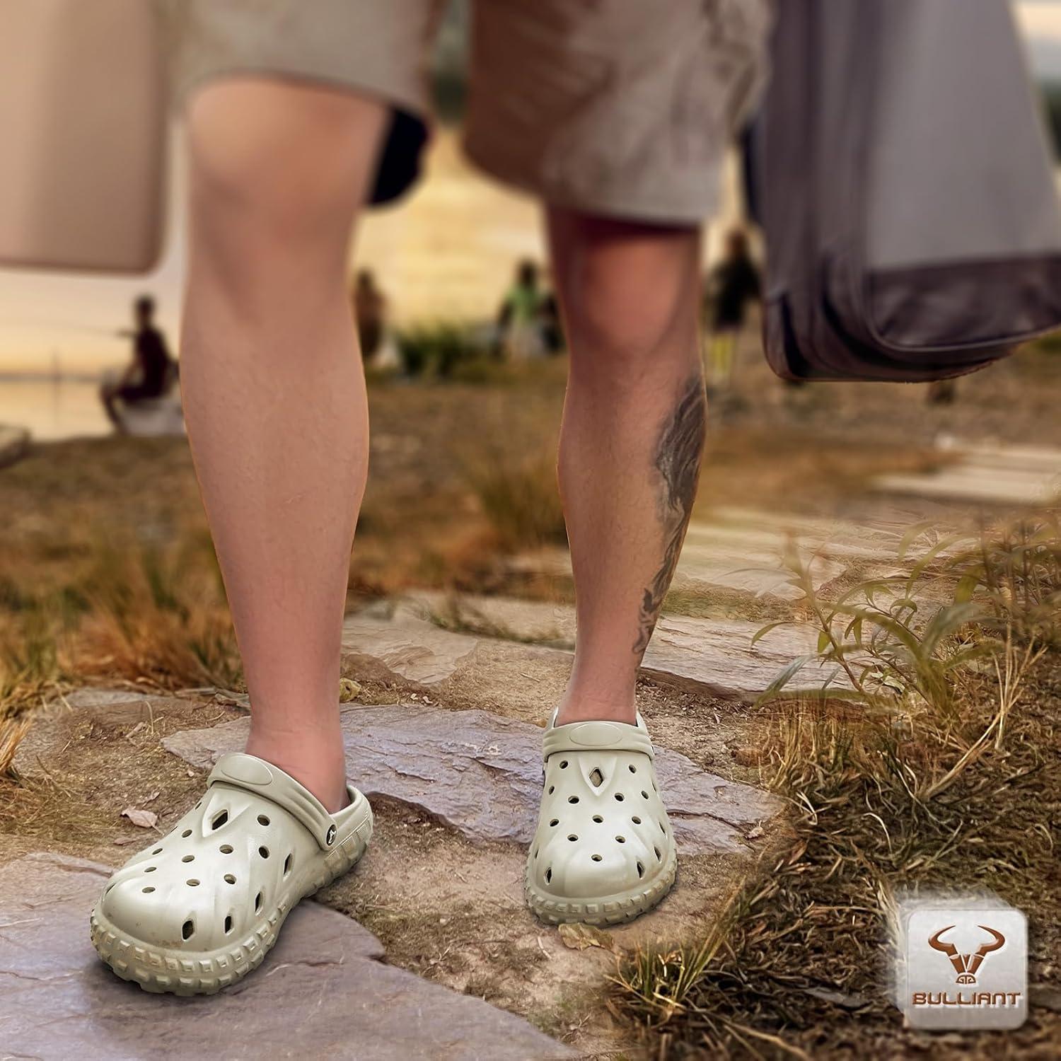 image:imageBULLIANT Men ClogsComfortable Mules Sandals for Men Women Cushioned Footbed Arch SupportEVA LigthweightBeige8098