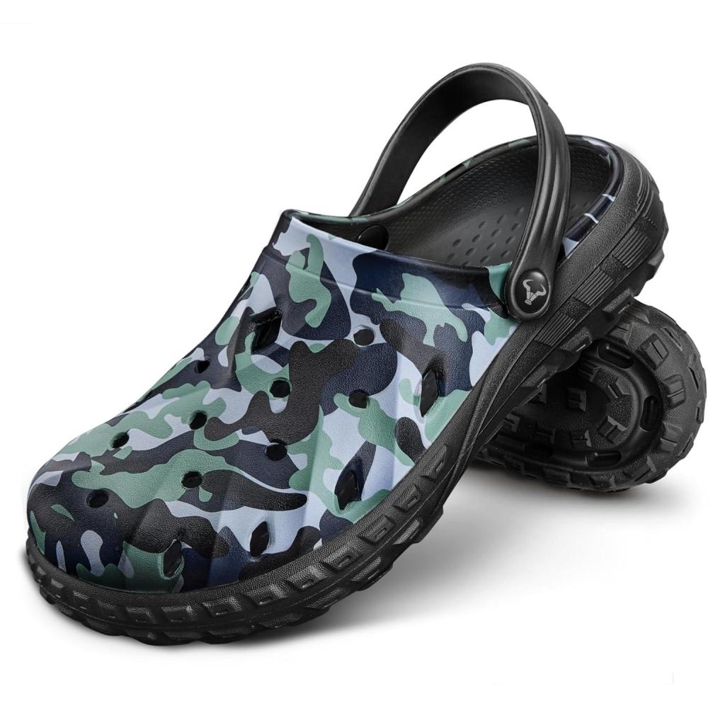 image:imageBULLIANT Men ClogsComfortable Mules Sandals for Men Women Cushioned Footbed Arch SupportEVA LigthweightBlack8468