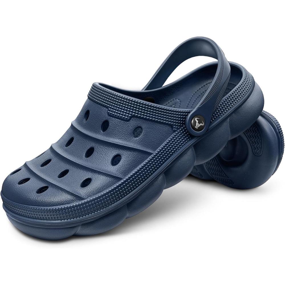 image:imageBULLIANT Men ClogsComfortable Mules Sandals for Men Women Cushioned Footbed Arch SupportEVA LigthweightNavy3739