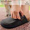 BULLIANT Clogs Slippers Sandals Nurse Work Shoes Men Women,Fleece-Lined Upper+Memory FOAD Cushioned Cork-Footbed(Black8059)