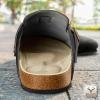 BULLIANT Clogs Slippers Sandals Nurse Work Shoes Men Women,Fleece-Lined Upper+Memory FOAD Cushioned Cork-Footbed(Black8059)