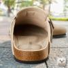 BULLIANT Clogs Slippers Sandals Nurse Work Shoes Men Women,Fleece-Lined Upper+Memory FOAD Cushioned Cork-Footbed(Camel8060)